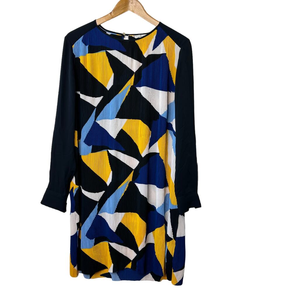 Tommy Hilfiger Multi-Color Color Block Crepe Shif… - image 1